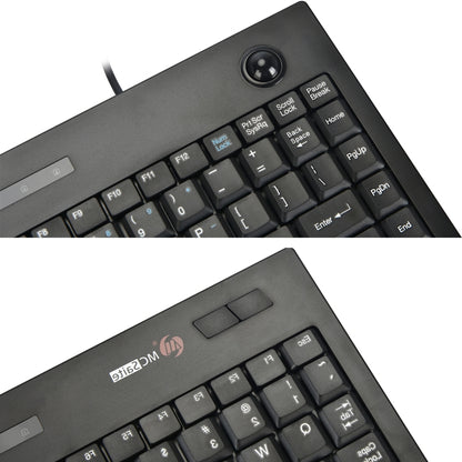 MC Saite MC-9712 คีย์บอร์ดคอมพิวเตอร์มัลติมีเดียแบบมีสาย 88 คีย์พร้อมแทร็กบอลสำหรับ Windows, MC-9712