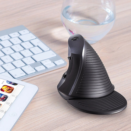 DELUX M618GX เมาส์แนวตั้งตามหลักสรีรศาสตร์ไร้สาย 1600DPI Optical Mouse, M618GX