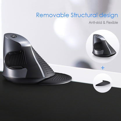 DELUX M618GX เมาส์แนวตั้งตามหลักสรีรศาสตร์ไร้สาย 1600DPI Optical Mouse, M618GX