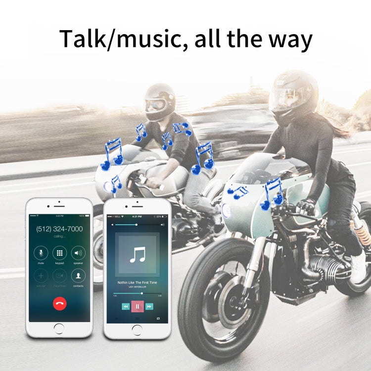T6 หมวกกันน็อคมอเตอร์ไซค์ Bluetooth V5.0 ชุดหูฟัง, T6
