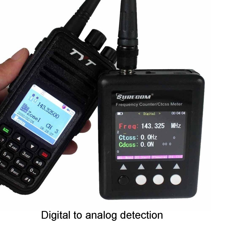 เครื่องนับความถี่มือถือแบบพกพา SF401 Plus สำหรับเครื่องส่งรับวิทยุความถี่: 27MHz-3000MHz