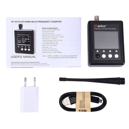 เครื่องนับความถี่มือถือแบบพกพา SF401 Plus สำหรับเครื่องส่งรับวิทยุความถี่: 27MHz-3000MHz