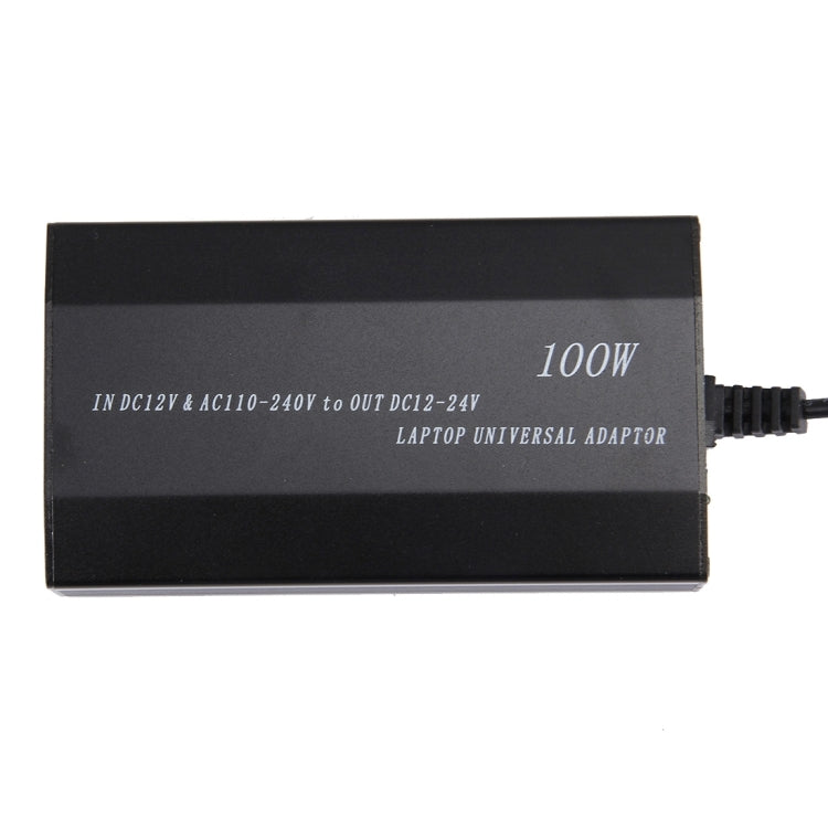 แล็ปท็อปโน้ตบุ๊กเครื่องชาร์จอเนกประสงค์ 100W พร้อมที่ชาร์จแบตในรถและอะแดปเตอร์ไฟ AC และอะแดปเตอร์ไฟ 8 ตัวและพอร์ต USB 1 พอร์ตสำหรับ Samsung, Sony, Asus, Acer, IBM, HP, DELL, ปลั๊กสหราชอาณาจักร, AU Plug, EU Plug, UK Plug