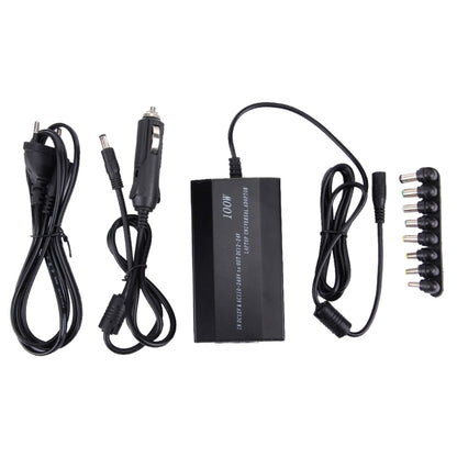 แล็ปท็อปโน้ตบุ๊กเครื่องชาร์จอเนกประสงค์ 100W พร้อมที่ชาร์จแบตในรถและอะแดปเตอร์ไฟ AC และอะแดปเตอร์ไฟ 8 ตัวและพอร์ต USB 1 พอร์ตสำหรับ Samsung, Sony, Asus, Acer, IBM, HP, DELL, ปลั๊กสหราชอาณาจักร, AU Plug, EU Plug, UK Plug