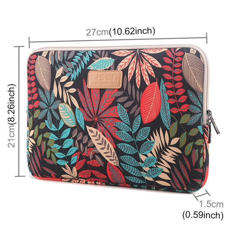 Lisen 10 นิ้วเคสแขนสีสันสดใสกระเป๋าเอกสารซิปสำหรับ iPad Air 2, iPad Air, iPad 4, iPad ใหม่, Galaxy Tab A 10.1, Lenovo Yoga 10.1 นิ้ว, Microsoft Surface Pro 10.6, 10 นิ้วและต่ำกว่าแล็ปท็อป/แท็บเล็ต, 10 inch