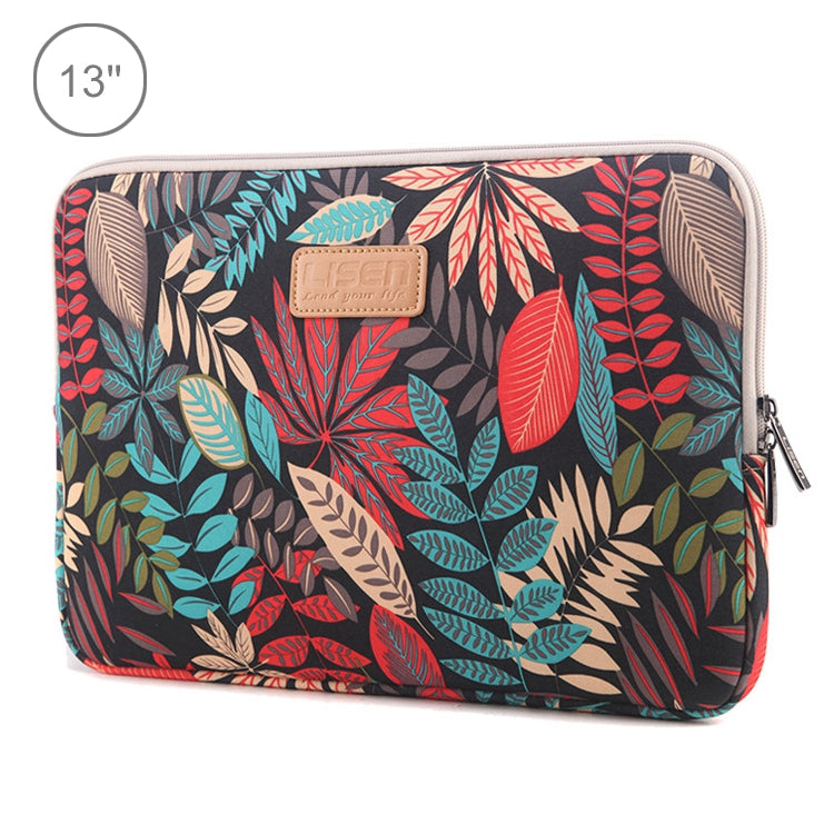 Lisen 13 นิ้วเคสแขนสีสันสดใสกระเป๋าเอกสารซิปสำหรับ Macbook, Samsung, Lenovo, Sony, DELL Alienware, CHUWI, ASUS, HP, แล็ปท็อปขนาด 13 นิ้วและต่ำกว่า, 13 inch