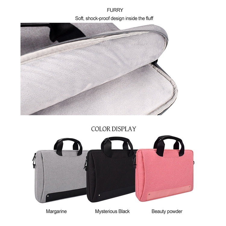 DJ08 กระเป๋าแล็ปท็อปกันน้ำผ้า Oxford สำหรับแล็ปท็อปขนาด 15.6 นิ้วพร้อมที่จับแบบปกปิดและสายรัดกระเป๋าเดินทางและสายสะพายไหล่ปรับได้, For 15.6 inch, 15.6 inch