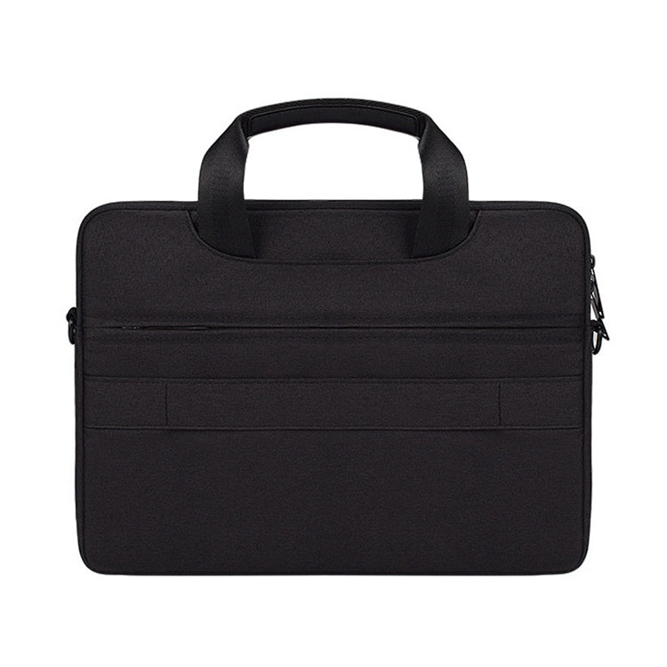 DJ08 กระเป๋าแล็ปท็อปกันน้ำผ้า Oxford สำหรับแล็ปท็อปขนาด 15.6 นิ้วพร้อมที่จับแบบปกปิดและสายรัดกระเป๋าเดินทางและสายสะพายไหล่ปรับได้, For 15.6 inch, 15.6 inch