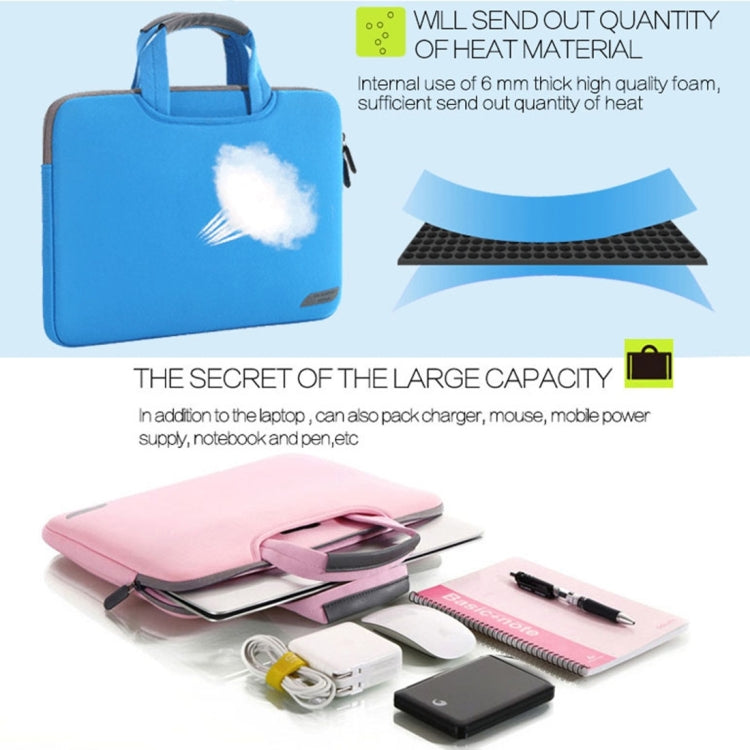 กระเป๋าใส่มือถือแบบพกพาขนาด 12 นิ้วสำหรับ MacBook, Lenovo และแล็ปท็อปอื่น ๆ ขนาด: 32x21x2 ซม., 12 inch Magenta, 12 inch Grey, 12 inch Green, 12 inch Pink, 12 inch Black