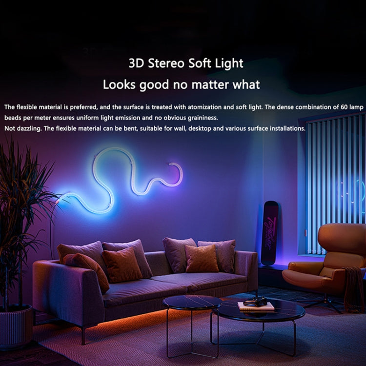 Xiaomi Mijia 2m แถบแสง RGB แบบซิงโครไนซ์แบบซิงโครไนซ์, ปลั๊ก US, 2m Light Strip