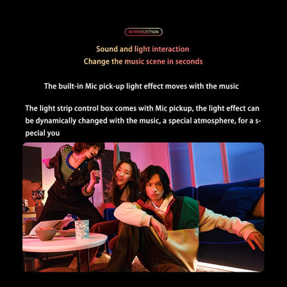 Xiaomi Mijia 2m แถบแสง RGB แบบซิงโครไนซ์แบบซิงโครไนซ์, ปลั๊ก US, 2m Light Strip
