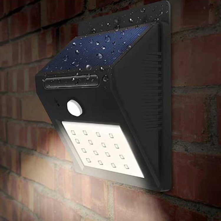 ไฟ LED 20 ดวงสำหรับลานบ้าน / สวน / บ้าน / ถนนรถแล่น / บันได / ผนังด้านนอก, 20 LEDs White Light