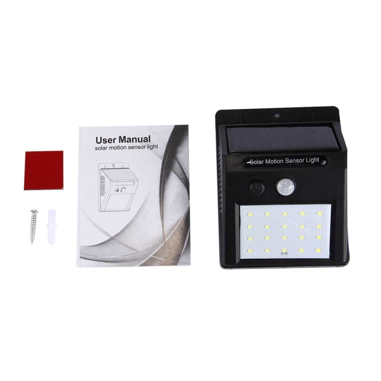 ไฟ LED 20 ดวงสำหรับลานบ้าน / สวน / บ้าน / ถนนรถแล่น / บันได / ผนังด้านนอก, 20 LEDs White Light