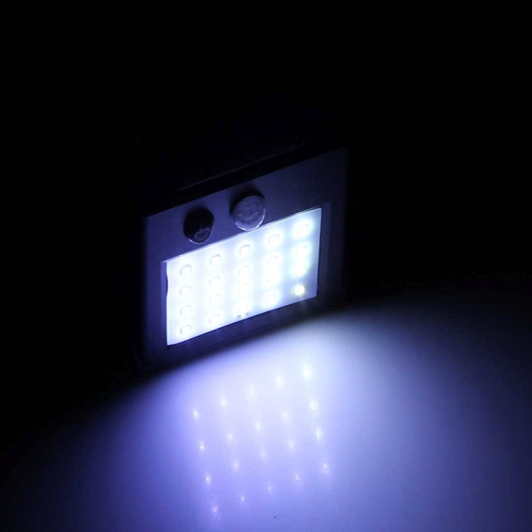 ไฟ LED 20 ดวงสำหรับลานบ้าน / สวน / บ้าน / ถนนรถแล่น / บันได / ผนังด้านนอก, 20 LEDs White Light