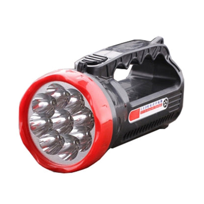 5W 9 LEDs ไฟฉาย LED ที่แข็งแกร่งแบบชาร์จไฟได้ 2 โหมดไฟฉายกลางแจ้ง