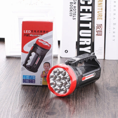 5W 9 LEDs ไฟฉาย LED ที่แข็งแกร่งแบบชาร์จไฟได้ 2 โหมดไฟฉายกลางแจ้ง