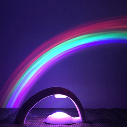 โรแมนติกเรนโบว์ฉายโคมไฟตกแต่งข้างเตียงไฟกลางคืน LED