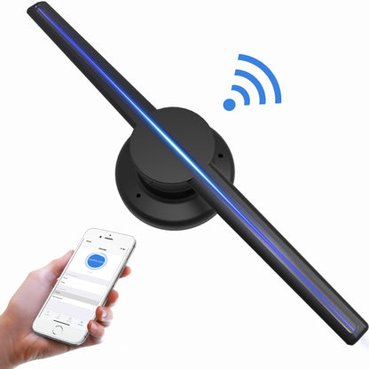 จอแสดงผลโฮโลแกรม 3 มิติเส้นผ่านศูนย์กลาง 42 ซม., การควบคุมแอพ WiFi, ความละเอียด 640 x 640 พิกเซล 320 LEDs ป้ายโฆษณา, รองรับการ์ด Micro SD, 42cm Wifi