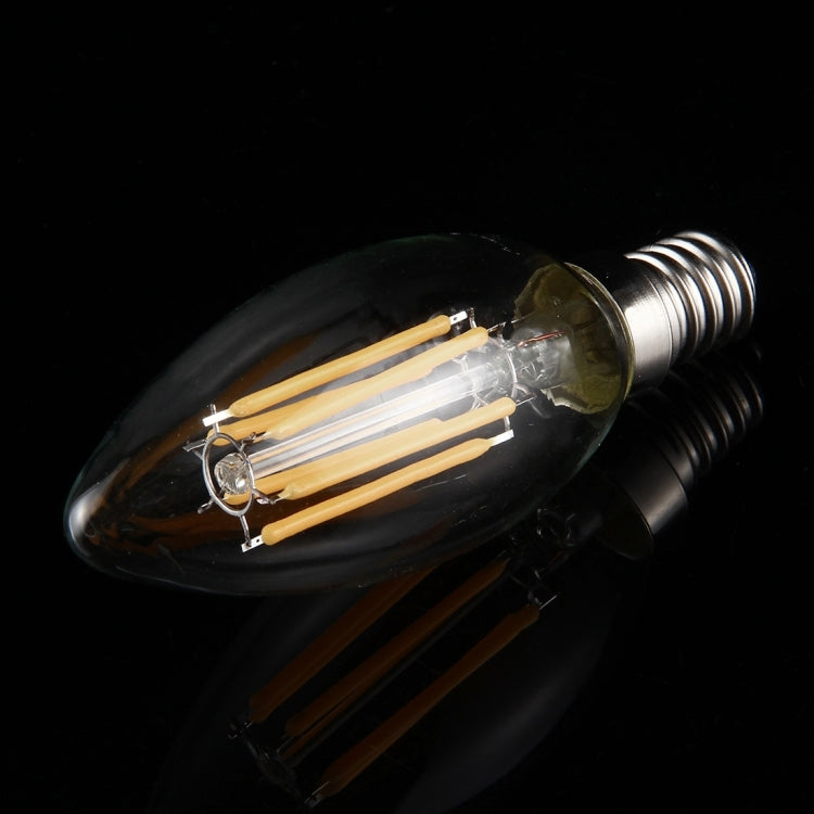 ไฟ LED 6 ดวง 450 LM หลอดประหยัดไฟสไตล์เรโทรสำหรับโถงทางเดิน ไฟ AC 220V, Apiciform E14 6W 220V White Light
