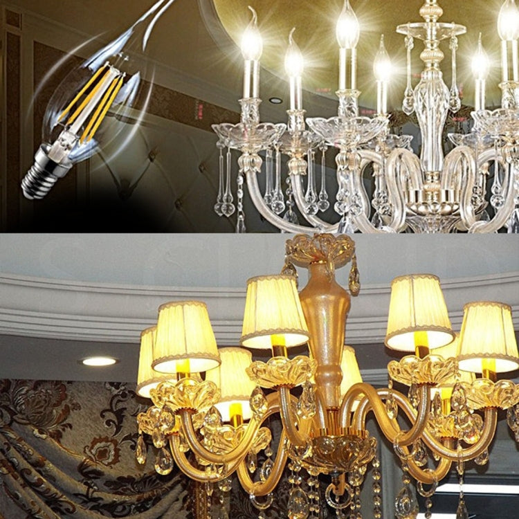 ไฟ LED 6 ดวง 450 LM หลอดประหยัดไฟสไตล์เรโทรสำหรับโถงทางเดิน ไฟ AC 220V, Apiciform E14 6W 220V White Light