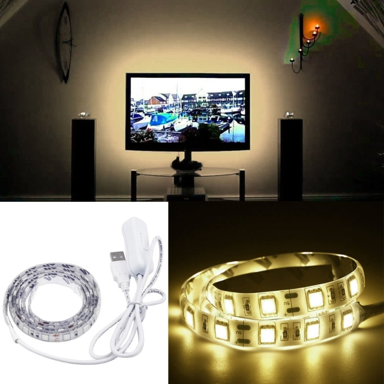 อีพ็อกซี่กันน้ำ IP65 30 LED 5050 SMD พร้อมสายสวิตช์ขยาย 1 ม. กว้าง: 10 มม.