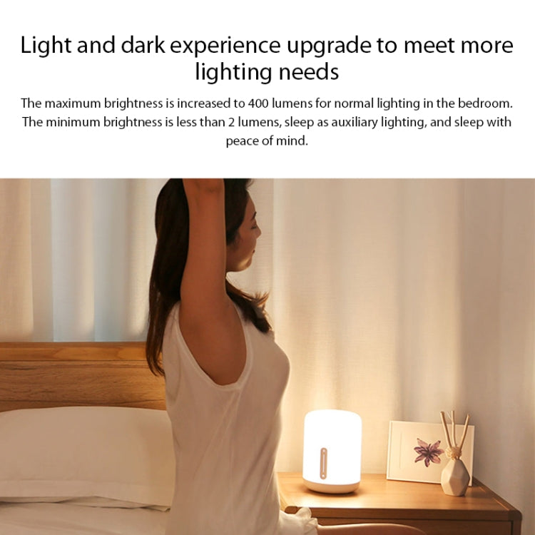 Original Xiaomi Mijia โคมไฟข้างเตียง 2 LED Night Light Touch & การควบคุมแอปอัจฉริยะ, Bedside Lamp