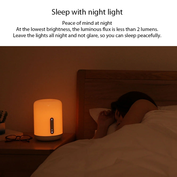 Original Xiaomi Mijia โคมไฟข้างเตียง 2 LED Night Light Touch & การควบคุมแอปอัจฉริยะ, Bedside Lamp