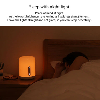 Original Xiaomi Mijia โคมไฟข้างเตียง 2 LED Night Light Touch & การควบคุมแอปอัจฉริยะ, Bedside Lamp