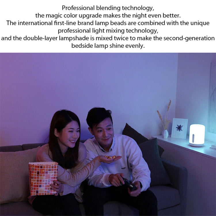 Original Xiaomi Mijia โคมไฟข้างเตียง 2 LED Night Light Touch & การควบคุมแอปอัจฉริยะ, Bedside Lamp