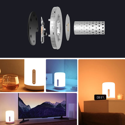 Original Xiaomi Mijia โคมไฟข้างเตียง 2 LED Night Light Touch & การควบคุมแอปอัจฉริยะ, Bedside Lamp