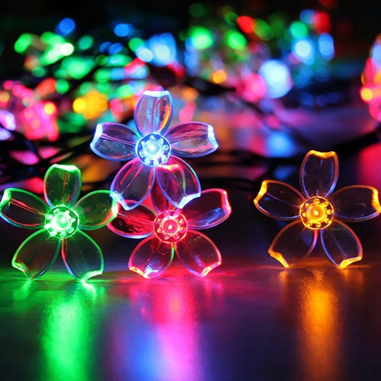 ไฟ LED 5 เมตร 50 ดวง Cherry Blossom Holiday ตกแต่งใช้แบตเตอรี่, 6m Colorful Light, 6m Warm White Light