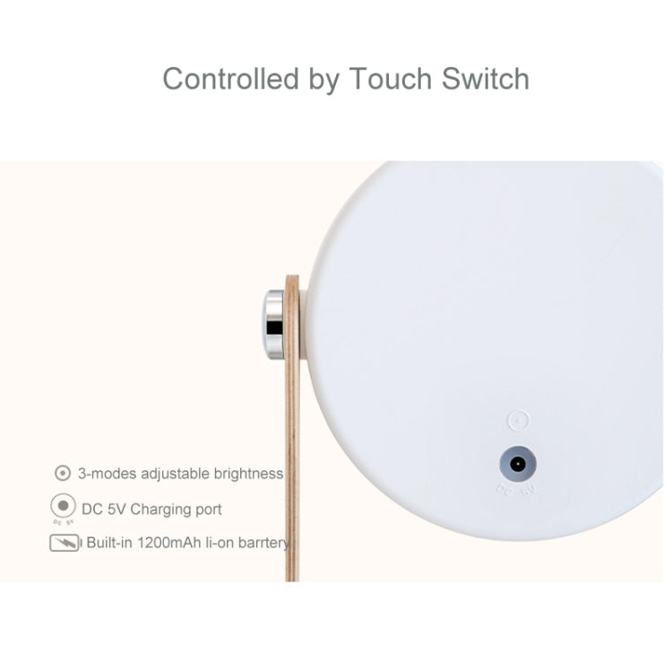 DC 5V โคมไฟโคมไฟแบบชาร์จไฟได้ระบบควบคุมแบบสัมผัสไฟ LED, White Light