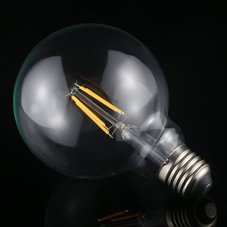G95 E27 4W 4 LEDs 450 LM 3000K Retro Dimming LED Filament หลอดไฟประหยัดพลังงาน, AC 220V, G95 4W Warm White