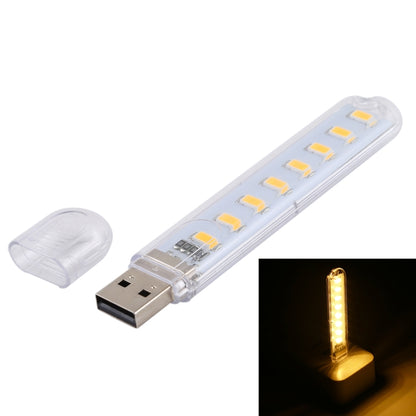 3W 8 LEDs 5730 SMD USB LED Book Light โคมไฟกลางคืนแบบพกพา DC 5V, 8 LEDs
