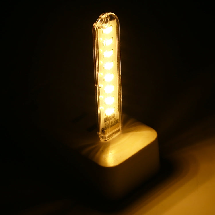 3W 8 LEDs 5730 SMD USB LED Book Light โคมไฟกลางคืนแบบพกพา DC 5V, 8 LEDs