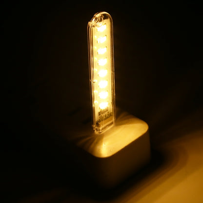 3W 8 LEDs 5730 SMD USB LED Book Light โคมไฟกลางคืนแบบพกพา DC 5V, 8 LEDs