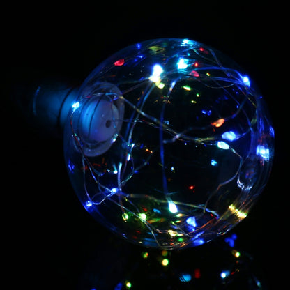 G95 E27 3W 80 LM เส้นใย Retro Fairy LED String Light Bulb, AC 220V