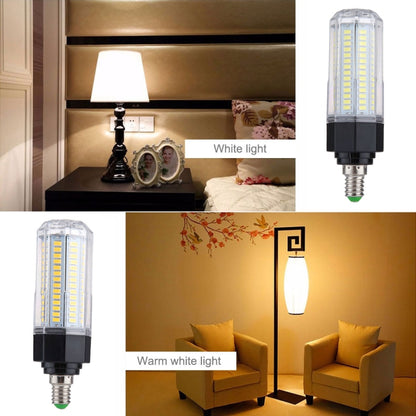 หลอดประหยัดไฟ SMD 5730 AC 110-265V, E14 126 LEDs White Light, E14 126 LEDs Warm White