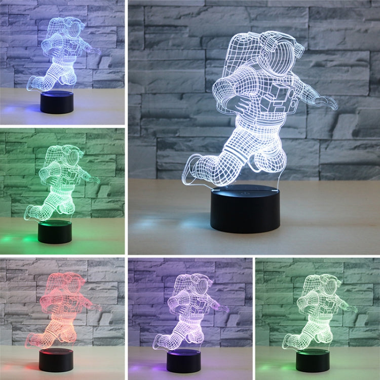 โคมไฟตั้งโต๊ะ LED Vision Light รูปทรงนักบินอวกาศ 3D สีสันสดใส รุ่น USB Touch, USB Touch Version