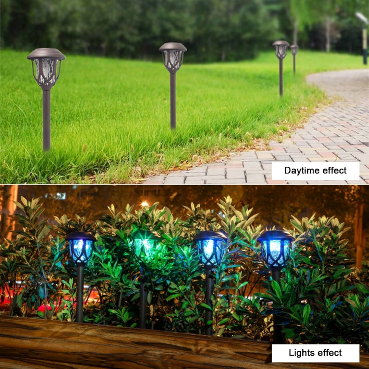 พลังงานแสงอาทิตย์กาแฟโคมไฟสนามหญ้ากลางแจ้ง IP65 กันน้ำ LED ตกแต่งสวน