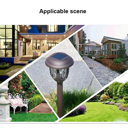 พลังงานแสงอาทิตย์กาแฟโคมไฟสนามหญ้ากลางแจ้ง IP65 กันน้ำ LED ตกแต่งสวน