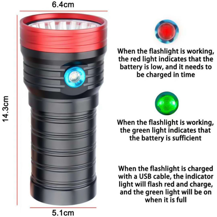 3 เกียร์, DB18 18xT6, ฟลักซ์ส่องสว่าง: ไฟฉาย LED 5400lm, ไม่รวมแบตเตอรี่