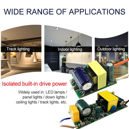 1-3W LED ไดร์เวอร์อะแดปเตอร์แยกแหล่งจ่ายไฟ AC 85-265V ถึง DC 3-12V, 1-3W