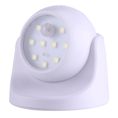 ไฟ LED 9 ดวง 240 LM 6000K เซ็นเซอร์ตรวจจับการเคลื่อนไหวไร้สายหมุนได้ 360 องศาไฟตู้เสื้อผ้า / ไฟกลางคืน / โคมไฟติดผนังสำหรับห้องนอนห้องนั่งเล่นห้องน้ำทางเดิน