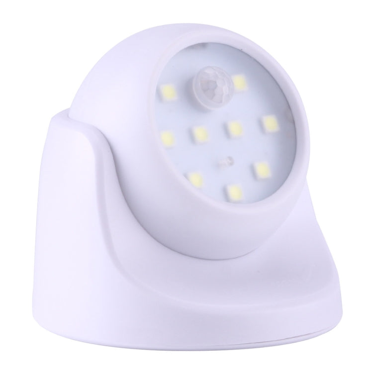 ไฟ LED 9 ดวง 240 LM 6000K เซ็นเซอร์ตรวจจับการเคลื่อนไหวไร้สายหมุนได้ 360 องศาไฟตู้เสื้อผ้า / ไฟกลางคืน / โคมไฟติดผนังสำหรับห้องนอนห้องนั่งเล่นห้องน้ำทางเดิน