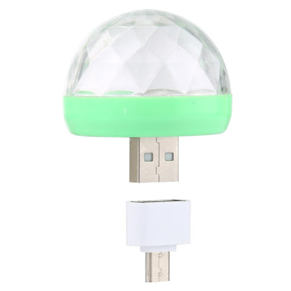 4W RGB USB LED Crystal Magic Ball ไฟเวทีพร้อมอะแดปเตอร์ Micro USB, with Micro USB Adapter