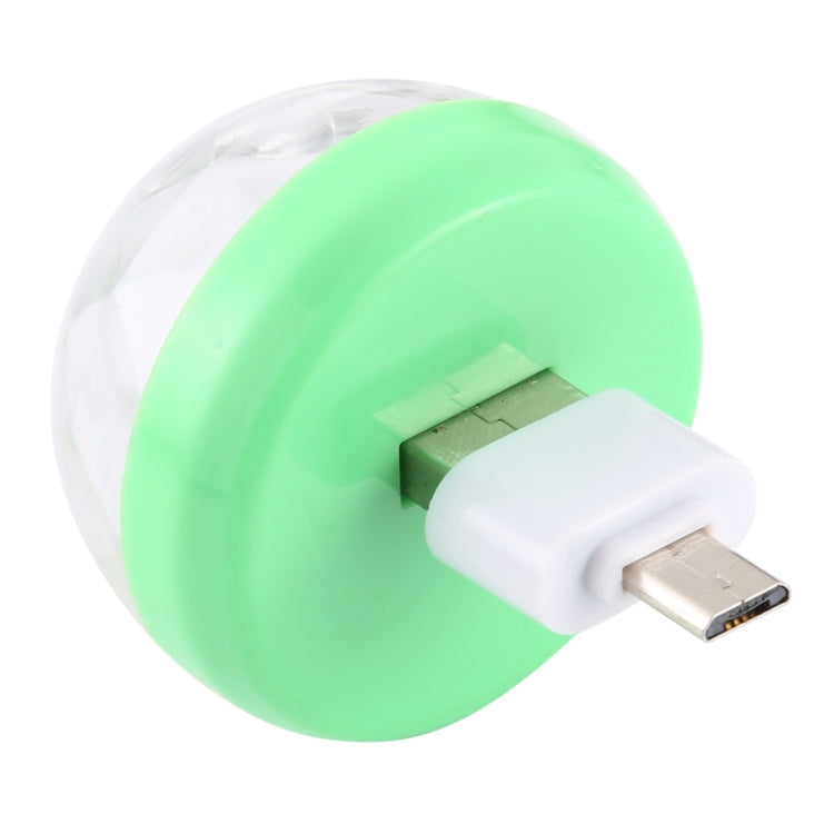 4W RGB USB LED Crystal Magic Ball ไฟเวทีพร้อมอะแดปเตอร์ Micro USB, with Micro USB Adapter