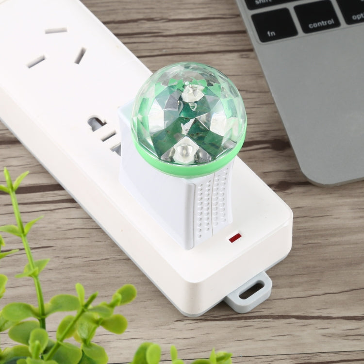 4W RGB USB LED Crystal Magic Ball ไฟเวทีพร้อมอะแดปเตอร์ Micro USB, with Micro USB Adapter