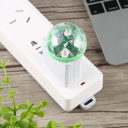 4W RGB USB LED Crystal Magic Ball ไฟเวทีพร้อมอะแดปเตอร์ Micro USB, with Micro USB Adapter