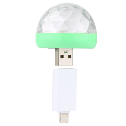 4W RGB USB LED Crystal Magic Ball ไฟเวทีพร้อมอะแดปเตอร์ 8 พิน, with 8 Pin Adapter